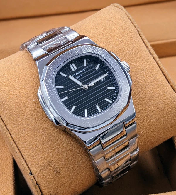 Golden Silver Luxury Watch for Men's- Stainless Steel