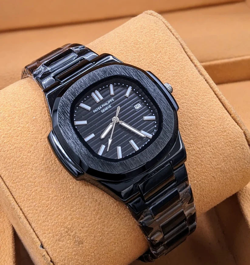 Golden Silver Luxury Watch for Men's- Stainless Steel